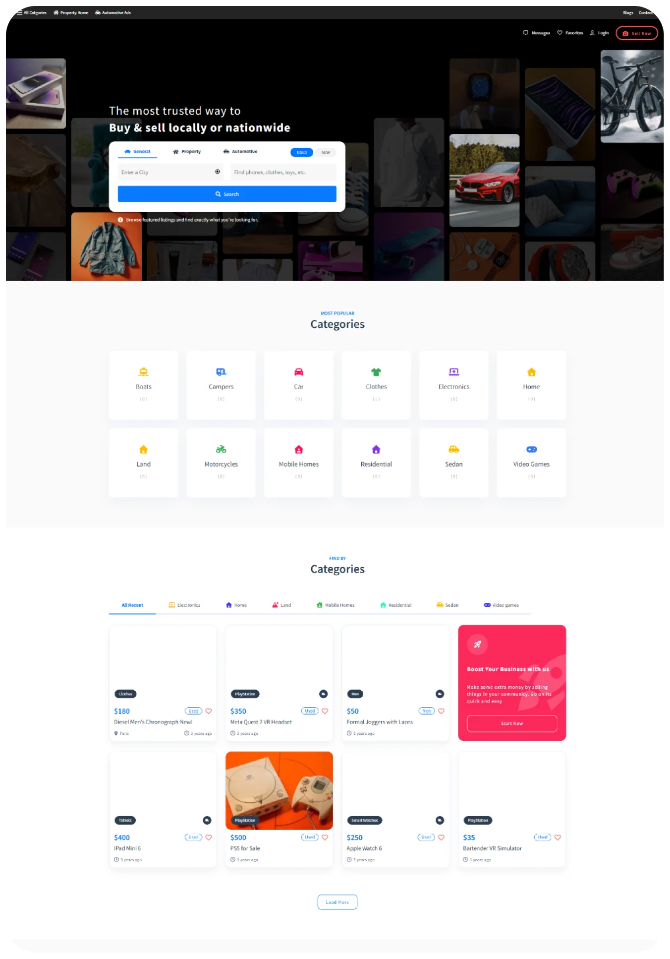 Classified template